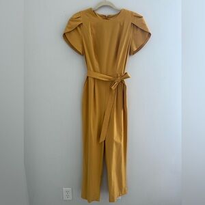 Calvin Klein Mustard Jumpsuit with Belt